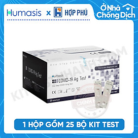 Kit Test Covid 19 Tại Nhà Humasis Hàn Quốc, Đóng gói 1 hộp 25 kit