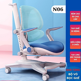 Mua Ghế chống gù cao cấp N06 ghế công thái học thông minh điều chỉnh nâng hạ 3 chiều tặng bọc ghế
