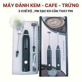  Dụng cụ đánh bọt cà phê cầm tay mini - Dụng cụ đánh bọt trứng với 3 chế độ nhanh chóng chỉ trong vài giây.