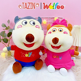 Gấu bông sói Wolfoo và Lucy trong phim hoạt hình Wolfoo dễ thương cho bé  hàng xịn cao cấp