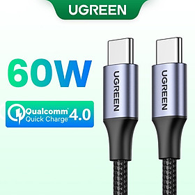 Dây Cáp Sạc Nhanh UGREEN Nối Dài Đầu USB Type C PD 60W hàng chính hãng