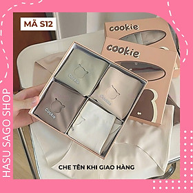 Set 4 Quần Lót Su Full Hộp Gấu Cookie Cao Cấp