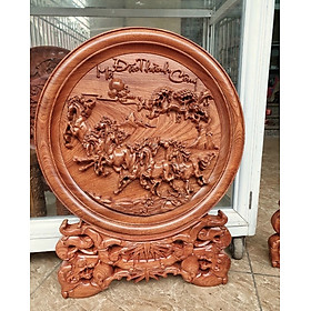 Mua Đĩa gỗ (tranh gỗ) Mã đáo thành công