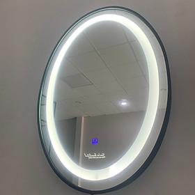 Mua Gương soi GLS khung nhôm hình Ellipes LED ánh sáng trong 3 màu cảm ứng sưu tập Thu 2022