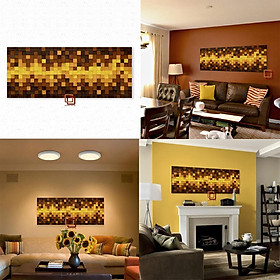 Mua Tranh gỗ trang trí 3D VÀNG ĐẤT (Wood mosaic) - KÍCH THƯỚC 30x80cm