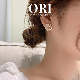 Khuyên tai nữ nhành hoa Alida xinh xắn ORI ACCESSORIES B007