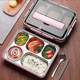 Mua Khay Cơm Phần 5 Ngăn Giữ Nhiệt INOX 304.