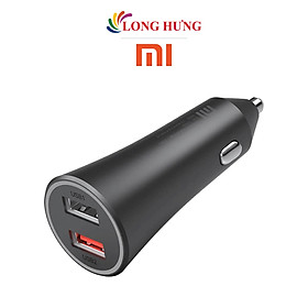 Cốc sạc xe hơi Xiaomi Mi 37W Dual-Port Car Changer 2USB GDS4147GL CC06ZM - Hàng chính hãng