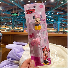 Đũa tập ăn nhựa Disney hình Minnie nổi 3D cho trẻ em bé