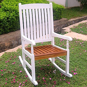 Mua Ghế thư giãn sân vườn - ban công gỗ tự nhiên (giao màu ngẫu nhiên)