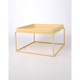 Mua Bàn vuông Rudi GT-252L  chất liệu sắt. phủ sơn màu be vàng  KT 60*60*35cm