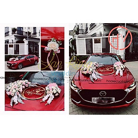 Mua HOA LỤA XE CƯỚI + NÓC HOA
