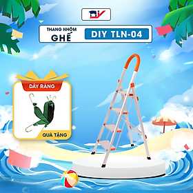 Mua Thang Nhôm Ghế 4 bậc DIY TLN-04 chiều cao sử dụng tối đa 92cm  tải trọng 150kg