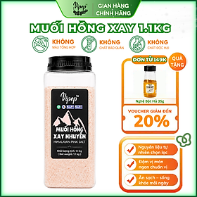 Muối Hồng Himalaya Xay Nhuyễn Vipep Hũ Nhựa 1.1kg - Gia vị Vipep