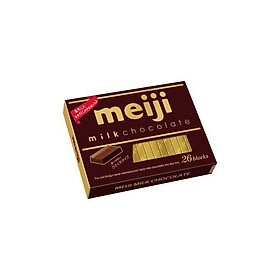 (Meiji) Hộp 26 miếng socola sữa 120g