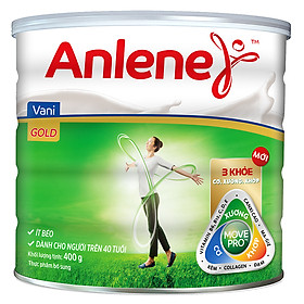 Sữa Bột Anlene Gold Movepro Hương Vanilla (Hộp Giấy 440g)