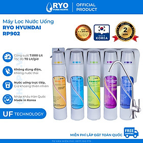 Máy Lọc Nước RYO Hyundai RP902 Chuẩn Nước Uống Trực Tiếp - Công Nghệ UF 5 Cấp Lọc, Nhập Khẩu Hàn Quốc - Hàng Chính Hãng