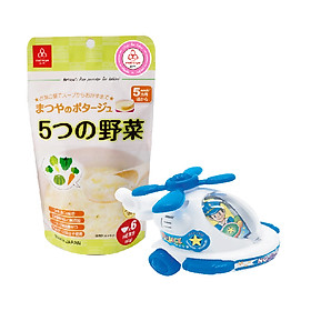 Cháo gạo koshihikari ăn dặm Matsuya - tặng máy bay dây cót