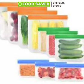 Túi Zip Bảo Quản Thực Phẩm Food Saver Túi Zip Mini Bảo Quản Thực Phẩm Tái Sử Dụng Trong Tủ Lạnh