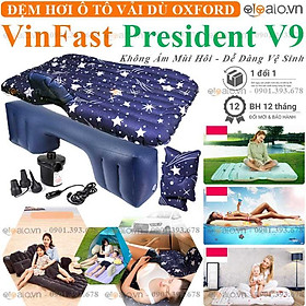 Đệm hơi xe ô tô Vinfast President vải dù CAO CẤP họa tiết ngôi sao