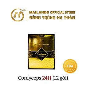 Nước uống đông trùng hạ thảo Cordyceps 24h - Hộp 24 gói hoặc 12 lọ - Dược Thảo Mailands