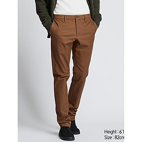 Quần Kaki Nam MEN Slim Fit Chino Flat Front Pants BROWN - SIZE 30-32