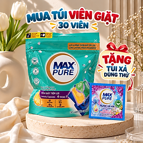 Viên giặt tiện lợi MaxPure 30 viên