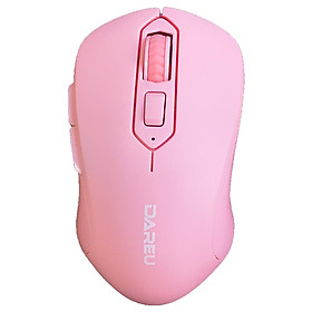 Chuột không dây DAREU LM115G Pink - Hàng Chính Hãng