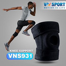 Hình ảnh Đai Bảo vệ Khớp Gối - Dây Chằng Gối - Sụn Chêm VNSPORT | VNS931 (NEW). Đai Bảo Vệ Đầu Gối Cao Cấp - Hàng Chính Hãng (1 Chiếc)