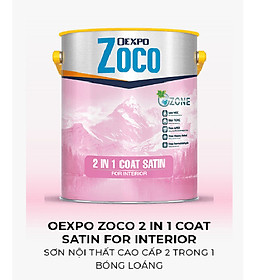 Mua OEXPO ZOCO 2 IN 1 COAT SATIN FOR INTERIOR – SƠN NỘI THẤT CAO CẤP 2 TRONG 1 BÓNG LOÁNG - OZ80079