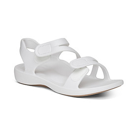 Sandal sức khoẻ nữ Aetrex Jillian Sport White