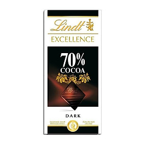 Kẹo sô cô la 70% ca cao Lindt Excellence 100g