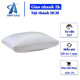 Mua 1 Gối Lông vũ Microfiber Cao cấp A - Đạt Chứng nhận OEKO-TEK an toàn sức khỏe  không chứa chất độc hại - Gối nằm êm ái  mềm mịn  kháng khuẩn - Gối chuẩn khách sạn 5 sao
