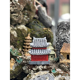Mua Nhà chùa 2 tầng - Trang trí tiểu cảnh  non bộ  bonsai  thuỷ sinh bán cạn