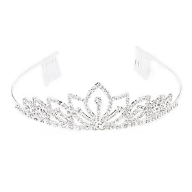 Wedding Prom Bride Bridesmaid Crystal Rhinestone Crown Tiara with Comb