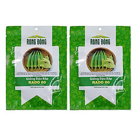 Bộ 2 Túi Hạt Giống Đậu Bắp Xanh Rạng Đông (Abelmoschus Esculentus) (20g x 2)