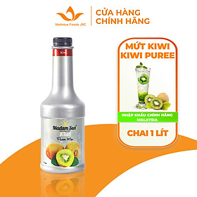 Mứt trái cây pha chế Madamsun vị Kiwi (Kiwi Puree Mix) chai 1L - Hàng nhập khẩu chính hãng Malaysia