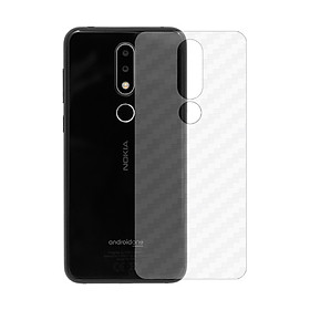 Miếng Dán Mặt Lưng Cacbon Dành Cho Nokia 6.1 Plus/ X6 2018- Handtown - Hàng Chính Hãng