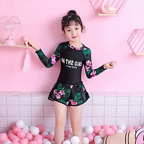 Đồ bơi bé gái tay dài - có cùng mẫu cho mẹ - i'm the girl