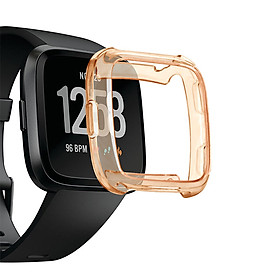 TPU Silicone Cover Case Watch Casing Guard Protector for Fitbit Versa Smart Band