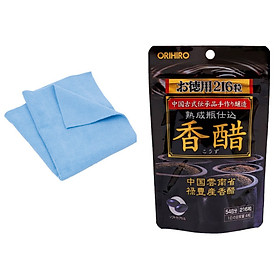 Combo khăn lau đa năng 7 DAYS (màu ngẫu nhiên) và Giấm đen giảm cân Orihiro Nhật Bản