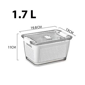 Mua Hộp Nhựa Đựng Thực Phẩm Tủ Lạnh 2 Lớp Có Khóa Thoát Khí  Dễ Dàng Bảo Quản Rau Củ  Siêu Tiện Dụng