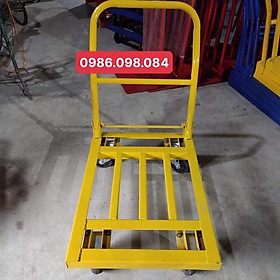 Xe đẩy hàng, xe kéo hàng 4 bánh, có thể gập gọn, 50*70 tải trọng 300kg