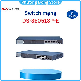 Mua Switch GIGABIT 16 cổng HIKVISION DS-3E0518P-E - Hàng chính hãng