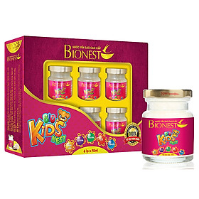 Hộp Yến sào Bionest Kids cao cấp cho bé biếng ăn - hộp 6 lọ