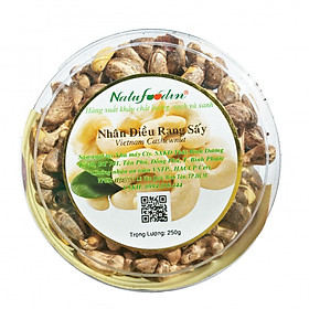 Hạt Điều Lụa Rang Muối Loại 1 Natufoodvn | Hộp 250gr Giòn | Đặc Sản Bình Phước