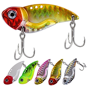  Mồi câu cá sắt Funny VIB lua (lure) cá lóc, trê, nheo 4.5cm 12gram/3.5cm 7.5gram màu ngẫu nhiên