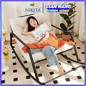 Ghế bập bênh thư giãn 2 chỗ Chính Hãng NIKITA, thiết kế êm ái, chống mỏi vai cổ