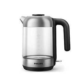 Bình đun siêu tốc philips hd9339, 1.7 lít, bình thủy tinh - hàng chính hãng