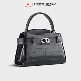 Túi Yuumy ( Thời trang nữ size 19 phối khóa xoay - Túi đeo chéo da Verein YN232 )